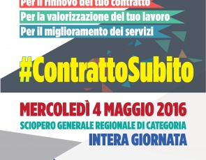 Mercoledì sciopero e manifestazione regionale a Torino per il rinnovo del contratto del Pubblico Impiego #ContrattoSubito