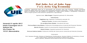 Convegno UIL Dal Jobs Act al Jobs App, l&#039;era della Gig Economy: interventi di esperti e focus sulla realtà provinciale