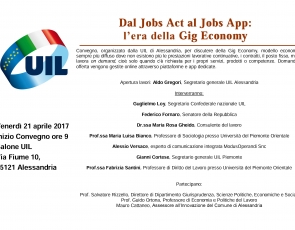Convegno UIL Dal Jobs Act al Jobs App, l'era della Gig Economy: interventi di esperti e focus sulla realtà provinciale