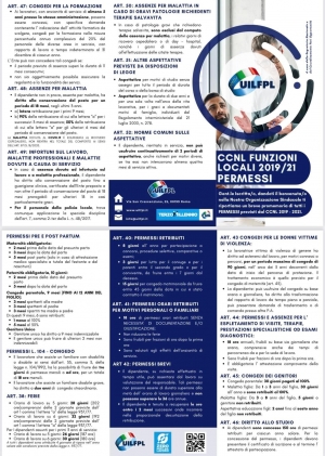 Permessi dipendenti Sanità e Funzioni Pubbliche