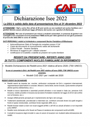 Elenco documenti per dichiarazione ISEE 2022, da fare a gennaio, utile per il nuovo assegno unico per i figli