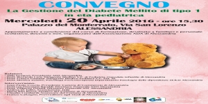 20 aprile: convegno sulla Gestione del diabete mellito di tipo 1 in età pediatrica