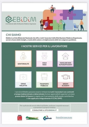 E.Bi.Di.M. Ente Bilaterale Nazionale della Distribuzione Moderna Organizzata: scopri di più