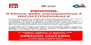 Mobilitazione dei pensionati: venerdì presidio unitario davanti alla Prefettura di Alessandria