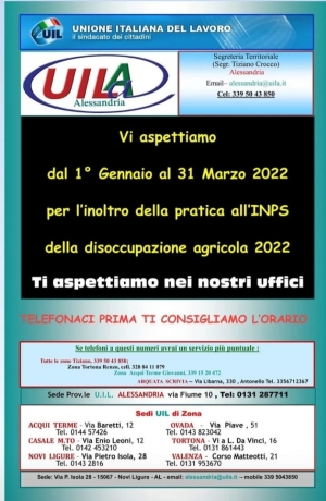 Disoccupazione agricola 2022: si può fare domanda fino al 31 marzo 2022