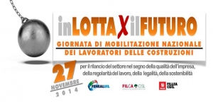 Feneal: 27 novembre giornata di mobilitazione nazionale dei lavoratori delle costruzioni